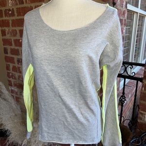 Vintage Havana Shirt Size S Small - Heathered Gray And Yellow long sleeve Frayed